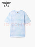 BOY LONDON25夏季男女同款藍白漸變時尚潮牌短袖T恤N01913 彩色 S 曬單實拍圖