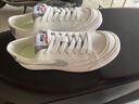 香港代購男鞋2025夏季新款潮流百搭布面透氣軟底舒適運動(dòng)休閑板鞋 白灰 43 曬單實(shí)拍圖