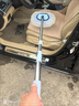 彎桿洗車拖把軟毛專用伸縮不傷車漆擦車汽車神器工具車用刷子除塵 【彎曲款】伸縮加長厚桿車刷 曬單實拍圖
