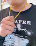 金運吉黃金圓珠項鏈9999足金包銀全家福橄欖珠大金鏈子大氣百搭款送禮物 全家福項鏈 加厚款-7mm包金3克總重約60克 曬單實拍圖