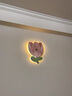 丞仔北歐ins風(fēng)花朵掛鐘客廳led氛圍發(fā)光畫餐廳床頭創(chuàng)意墻面鐘表裝飾畫 Z2816 高50cm 普通款不發(fā)光 創(chuàng)意藝術(shù)【UV精雕+晶瓷工藝】 曬單實(shí)拍圖