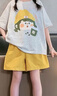 【兒童運(yùn)動套裝】2025短袖時髦夏裝夏季套裝兒童短褲休閑運(yùn)動服 NN-A950【黃色】 170 曬單實(shí)拍圖