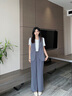 晨芙職業(yè)西裝馬甲套裝女夏季薄款小個(gè)子休閑外穿高級感無(wú)袖馬夾背心潮 灰色馬甲+長(cháng)褲 L 建議100-110斤 曬單實(shí)拍圖