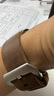 美定適用蘋果ultra2真皮applewatch10X手表表帶iwatchs9/8/7654SE復古粗獷男小眾高檔粒面牛皮手工制作 復古質感 - 棕色鈦扣 49/45/46/44MM 曬單實拍圖