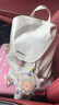 LULULAM LULU時(shí)尚背包運(yùn)動(dòng)戶外包Drawstring輕便防水雙肩包抽繩水桶背包戶外運(yùn) 白色 曬單實(shí)拍圖