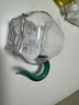金鑲玉 玻璃公道杯分茶器配件加厚玻璃耐熱透明 高硼硅湖綠矮款公杯 曬單實(shí)拍圖