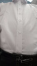 羅蒙（ROMON）純色商務職業(yè)正裝男士白襯衫工裝外套長袖襯衣男CS108白色3XL 曬單實拍圖