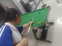 大雄（DAXIONG）兒童木制黑8桌球臺 小型美式英式臺球桌 兒童桌球玩具可折疊 超加大號綠色折疊款1.4m 曬單實拍圖