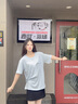 真維斯（JEANSWEST）純棉短袖女夏2025新款小眾設計感上衣寬松休閑韓版圓領(lǐng)女款t恤衫 天藍 許愿小兔_K S 曬單實(shí)拍圖
