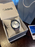 卡西歐（CASIO）手表男情侶表一對(duì)禮物學(xué)生女士手表非機(jī)械時(shí)尚蝴蝶扣男士鋼帶腕表 銀色一對(duì) 鋼帶+皮帶 曬單實(shí)拍圖