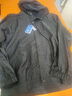CJZ 唐裝男外套夾克連帽加大碼高端龜裂紋香云紗杭州桑蠶絲綢緞秋裝 黑色 XL 曬單實(shí)拍圖