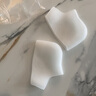 薄硅膠超薄腳后跟防磨腳開裂干裂保護(hù)套防裂套男女保濕襪后足跟套 保濕硅膠：白色后跟套1雙 曬單實(shí)拍圖