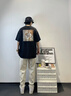 Foss Phil冰絲褲子男士夏季薄款運動速干九分褲寬松休閑褲K311卡其XL 曬單實拍圖