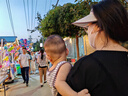 歐孕（OUYUN）學(xué)步鞋嬰幼兒透氣網(wǎng)面夏鞋寶寶涼鞋機能鞋 小星球藍(lán)  18  曬單實拍圖