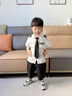 G.DUCKKIDS小黃鴨童裝男童夏季套裝新款兒童機(jī)長(zhǎng)衣服男寶寶飛行員服裝兩件套 機(jī)長(zhǎng)短袖套裝 90 尺碼1~2歲【 80-90cm】 曬單實(shí)拍圖