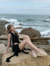卡米高5cm內(nèi)增高包頭瑪麗珍拖鞋女2025新款夏厚底坡跟沙灘草編半拖涼鞋 波點(diǎn)黑厚底5cm 34 (220mm) 曬單實(shí)拍圖