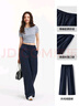 森馬（Semir）防曬休閑褲女25夏季一褲兩穿闊腿褲涼感褲子109325127003 曬單實(shí)拍圖