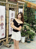 佐敘甜辣妹黑色波點(diǎn)包臀裙女裝夏2025新款半身裙高腰顯瘦A字裙短裙女 杏色 M （90-104斤） 曬單實(shí)拍圖