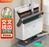 佳幫手雙梳齒掃把簸箕套裝家用掃地掃帚兩件套旋轉笤帚折疊梳齒畚箕 曬單實(shí)拍圖