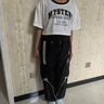 浮夏爵士舞服裝女套裝夏季酷颯帥一整套穿搭kpop街舞現(xiàn)代舞團(tuán)體演出服 白色上衣+黑吊帶+黑色工裝褲三件 M 【建議91-100斤】 曬單實(shí)拍圖