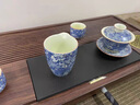 澤名家茶盤新款簡(jiǎn)約中式功夫茶臺(tái)茶托盤排水式茶具辦公室干泡盤 科技木碧青茶盤68*34cm 曬單實(shí)拍圖
