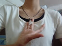 戴銀坊平安鎖999純銀女款項鏈送女朋友生日禮物送女生七夕情人節禮物 平安鎖黑繩款+證書(shū)+品牌禮盒 曬單實(shí)拍圖