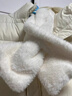 圍巾女冬季百搭毛絨加厚圍脖韓版純色毛毛脖套男女仿獺兔毛圍巾 白色圍脖 約【83*13】cm 曬單實(shí)拍圖