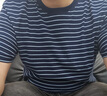 Gap男女裝2025夏季新款logo條紋純棉短袖T恤常規上衣美版 海軍藍 713826 L 美碼 XL亞洲碼185/104A 曬單實(shí)拍圖