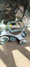 貝趣兒童三輪車(chē)1-3歲腳踏車(chē)寶寶遛娃神器嬰兒推車(chē)溜溜車(chē)三合一手推車(chē) 【護(hù)欄轉(zhuǎn)向推桿+遮陽(yáng)棚+藍(lán)牙】 綠 推騎兩用0-6歲溜娃小孩自行車(chē) 曬單實(shí)拍圖