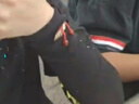 俞兆林（YUZHAOLIN）防曬手套女士夏季防紫外線冰袖男騎車冰絲袖套 直筒黑色3雙裝 曬單實拍圖