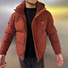 皮爾卡丹（pierre cardin）棉服男款2025年新款冬季潮牌痞帥連帽刺繡棉衣短款感冬裝外套 紅色 M 建議90-110以內(nèi) 曬單實拍圖