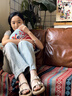 卓詩尼軟底涼鞋女2025年夏季新款平底復古休閑魔術貼海邊勃肯鞋沙灘涼鞋 米白色 37 曬單實拍圖