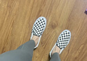 VANS范斯官方 經(jīng)典款Slip-On經(jīng)典一腳蹬鞋帆布鞋 黑白棋盤格  36  曬單實(shí)拍圖