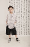 DOMIAMIAKIDS兒童裝男童漢服套裝2025新款中大童男孩夏季新中式唐裝國(guó)風(fēng)潮 黑綠色 140 cm 曬單實(shí)拍圖