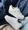 adidas NIZZA PLATFORM厚底增高運動帆布鞋男女阿迪達(dá)斯三葉草   白   38.5 曬單實拍圖