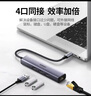 綠聯(lián)（UGREEN） Type-C擴(kuò)展塢千兆有線網(wǎng)卡網(wǎng)口轉(zhuǎn)HDMI轉(zhuǎn)接頭usb分線器通用蘋(píng)果電腦 4合1【千兆網(wǎng)卡+USB3.0*3】20920 曬單實(shí)拍圖