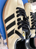 阿迪達(dá)斯 （adidas）三葉草系列 女 SAMBA OG W 休閑鞋 ID0478 米白/淺卡其 37 曬單實(shí)拍圖