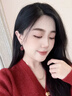 Jay櫻桃耳夾無(wú)耳洞女高級(jí)感紅色耳飾七夕情人節(jié)禮物送女友 曬單實(shí)拍圖