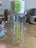 格米（germ）可口可樂(lè )聯(lián)名塑料水杯女夏季便攜大容量壺吸管太空杯tritan杯子 光纖綠【可裝開(kāi)水+帶茶倉】700ml 曬單實(shí)拍圖