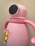 曙曦小黃鴨智能溫顯保溫杯316不銹鋼學飲杯雙柄兒童學生水杯粉色380ml 曬單實拍圖