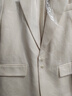 尚都比拉職場通勤套裝女五分袖西服外套+雙肩帶吊帶裙兩件套 椰奶杏  S 曬單實拍圖