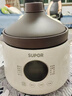 蘇泊爾（SUPOR）電燉鍋全自動煲湯鍋陶瓷紫砂家用電砂鍋大容量燉盅煮粥神器 白色 5L 曬單實拍圖