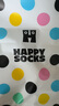 Happy Socks春夏款童襪多巴胺蜜蜂條紋花花棉襪中筒襪2雙裝 快樂(lè)蘑菇 2雙 7-9歲 曬單實(shí)拍圖