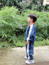 Mini Balabala迷你巴拉男童女童長(zhǎng)袖套裝寶寶休閑嬰兒衣服套裝學(xué)院兩件套 深藍(lán)80877 110 曬單實(shí)拍圖