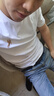奇阿瑪尼亞短袖t恤男士純棉圓領(lǐng)白色體恤衫2023新款夏季刺繡半袖 白色616款 XL 175 曬單實(shí)拍圖