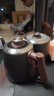 立客全自動(dòng)上水電水壺 304食品級不銹鋼電熱水壺一體電茶爐套裝消毒保溫自動(dòng)斷電茶具煮茶器臺式嵌入式 1L 黑色（尺寸20x37） 曬單實(shí)拍圖