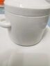 麥?zhǔn)嫣丶儼坠谴烧舻棒~翅燉湯盅隔水帶蓋小燉盅罐內(nèi)膽陶瓷燕窩盅碗雙耳 凈白L 30000cm 曬單實(shí)拍圖