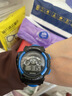 樂(lè )心兒童電子表男孩學(xué)生手表初高中女孩運動(dòng)表時(shí)尚鬧鐘夜光多功能防水 103黑藍【七彩閃燈+鬧鐘計時(shí)】 曬單實(shí)拍圖