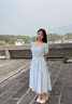CAMILA KSENIA瑪麗珍鞋女2025新款夏季休閑百搭粗跟增高珍珠伴娘鞋子 米白色 37 曬單實(shí)拍圖