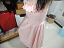 FOX.G新品粉色連衣裙裙子女夏季2025新款衣服女裝小個(gè)子氣質(zhì)法式長裙 小飛袖收腰連衣裙粉色 M 【建議100-110斤】 曬單實(shí)拍圖